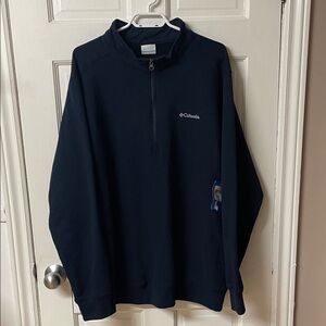 Columbia Barlow Basin navy half zip light long sleeve sweater NWT men’s size XXL